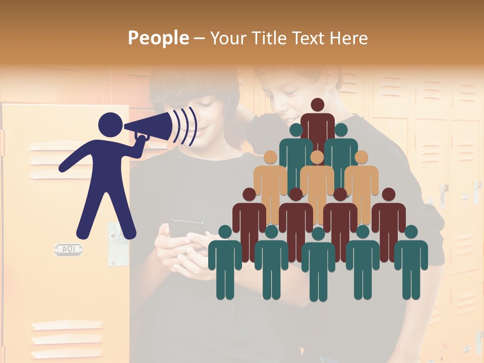 Learning Socializing People PowerPoint Template