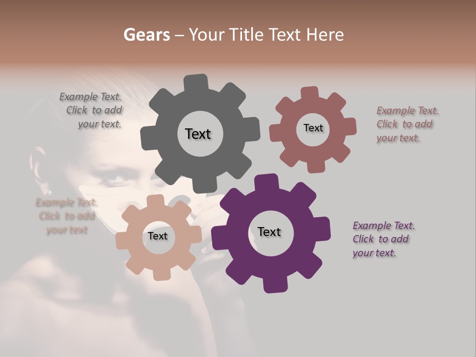 Eyes Haloween Person PowerPoint Template