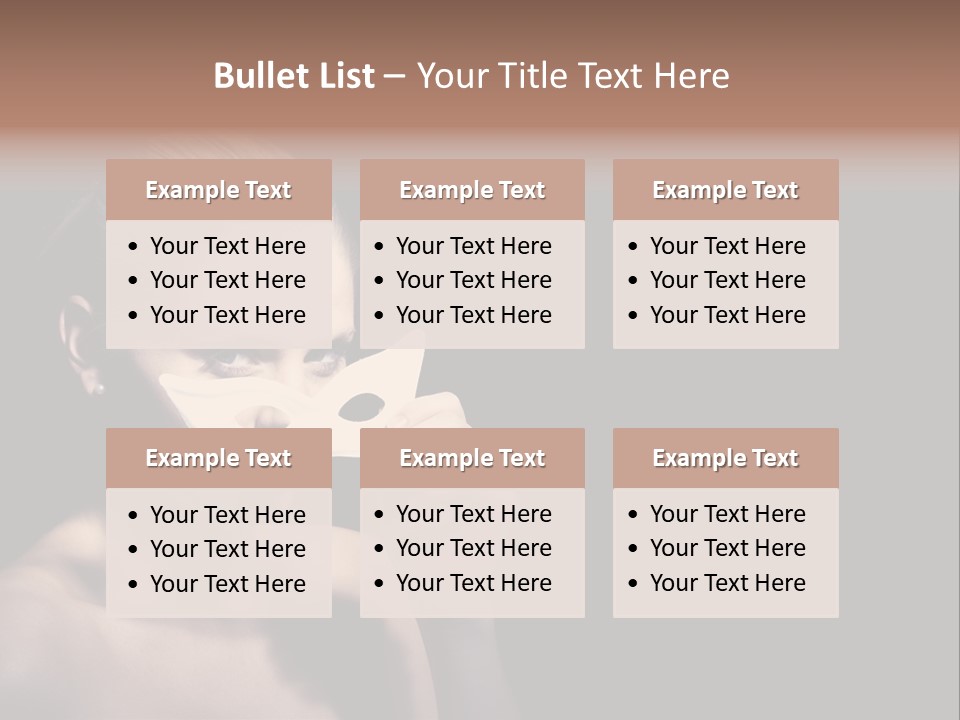 Eyes Haloween Person PowerPoint Template