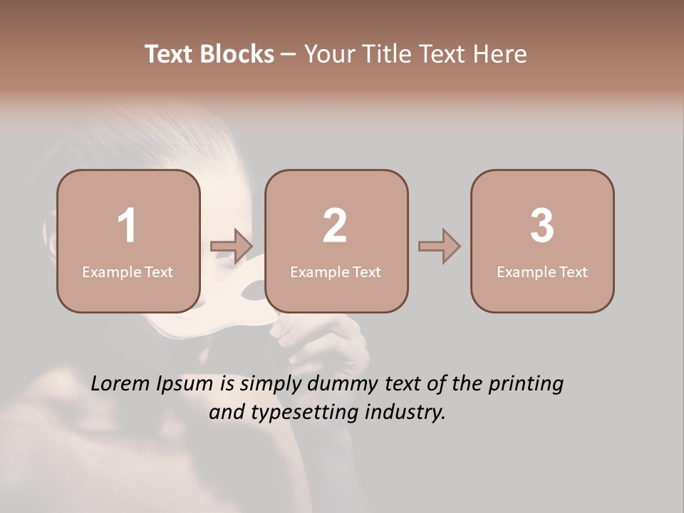 Eyes Haloween Person PowerPoint Template