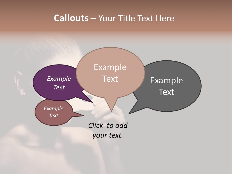 Eyes Haloween Person PowerPoint Template