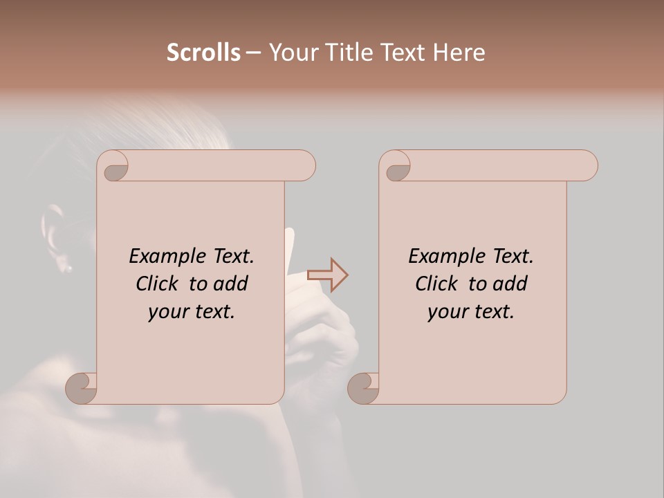 Eyes Haloween Person PowerPoint Template