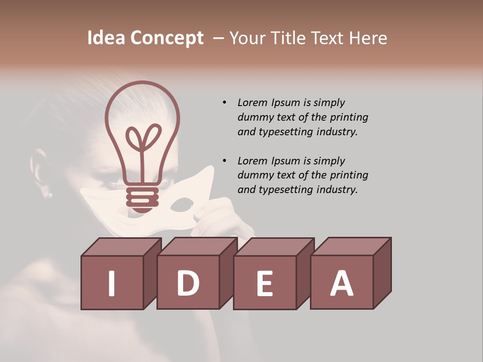 Eyes Haloween Person PowerPoint Template