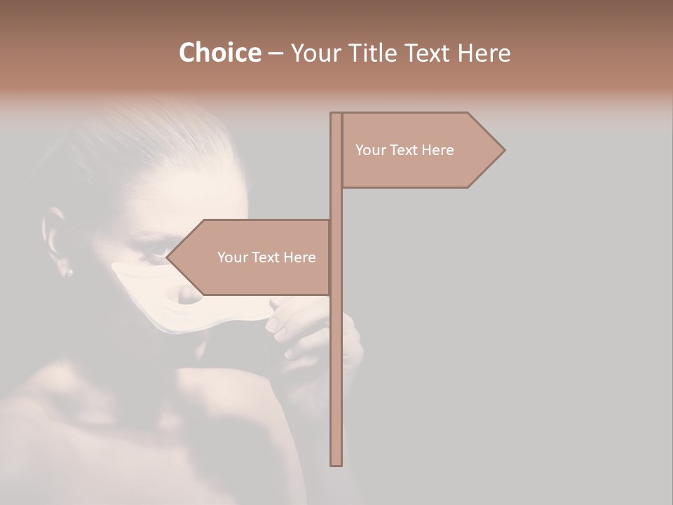 Eyes Haloween Person PowerPoint Template