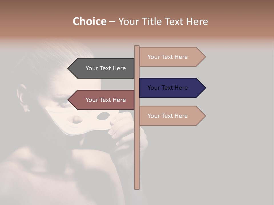 Eyes Haloween Person PowerPoint Template