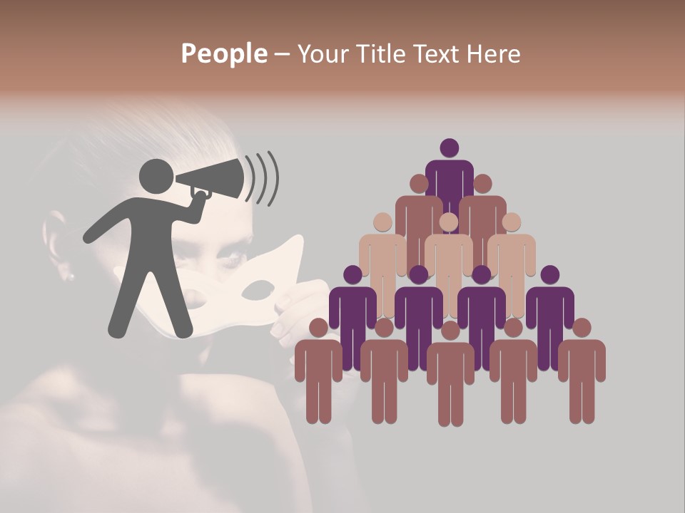 Eyes Haloween Person PowerPoint Template