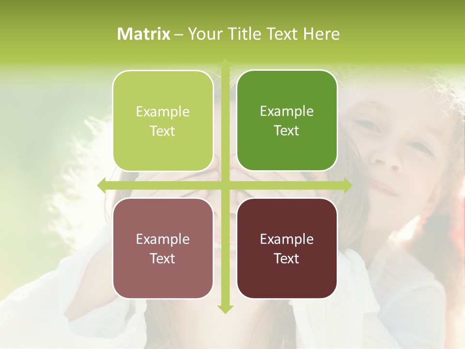 Mum Eye Lifestyle PowerPoint Template