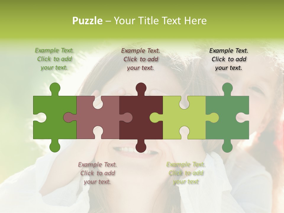 Mum Eye Lifestyle PowerPoint Template