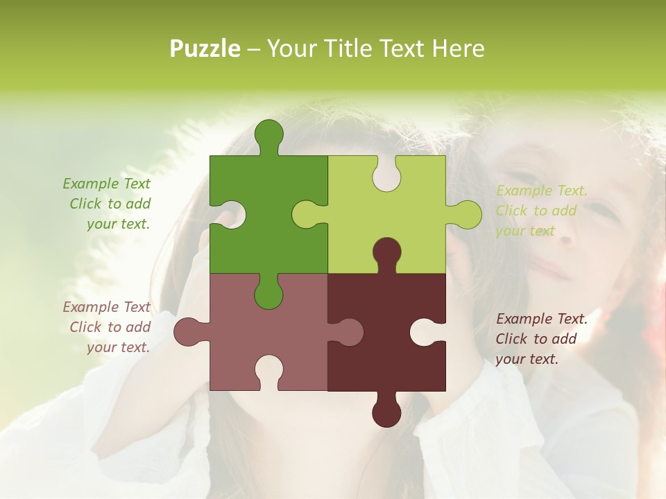 Mum Eye Lifestyle PowerPoint Template