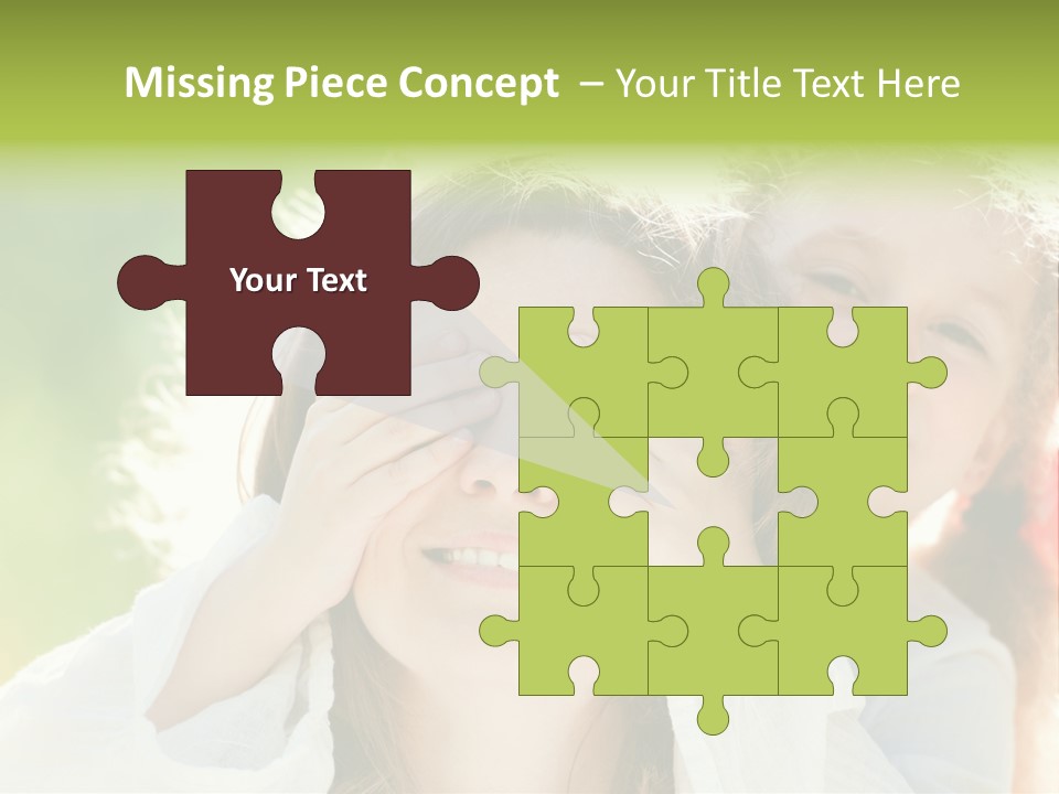 Mum Eye Lifestyle PowerPoint Template