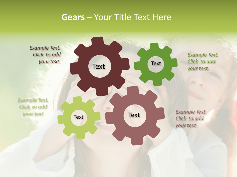 Mum Eye Lifestyle PowerPoint Template