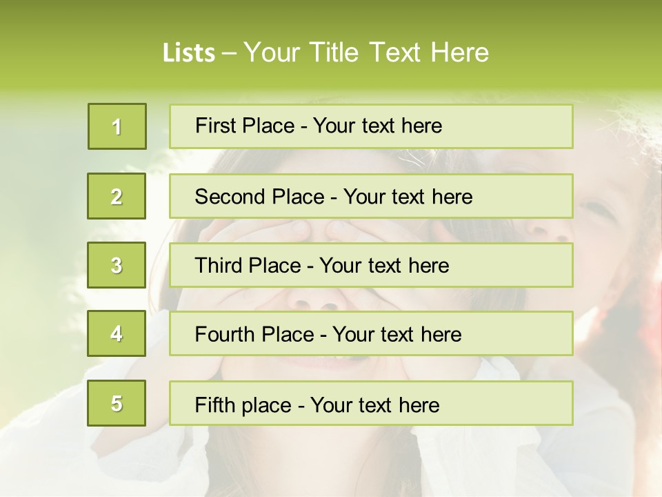 Mum Eye Lifestyle PowerPoint Template