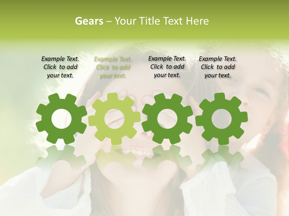 Mum Eye Lifestyle PowerPoint Template
