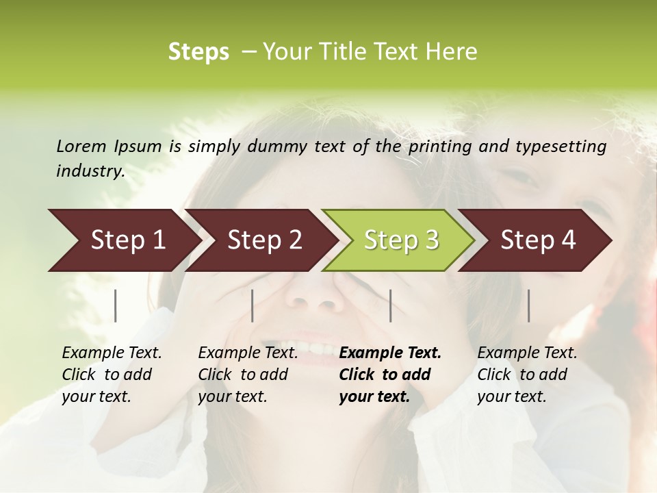 Mum Eye Lifestyle PowerPoint Template