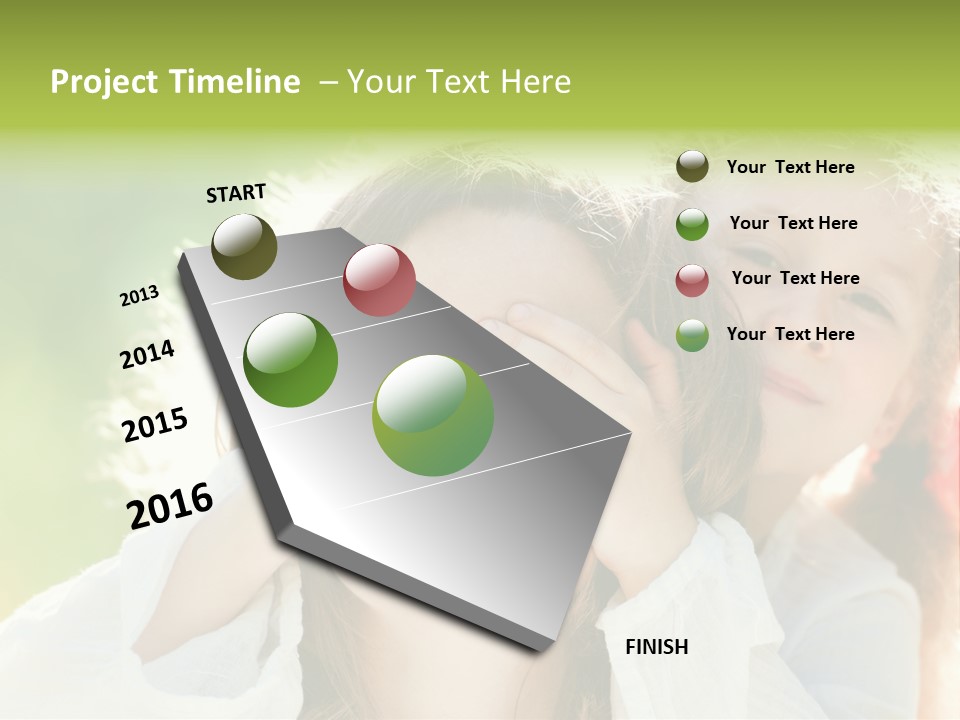 Mum Eye Lifestyle PowerPoint Template