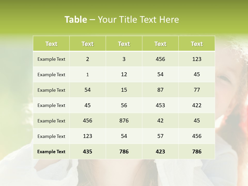 Mum Eye Lifestyle PowerPoint Template