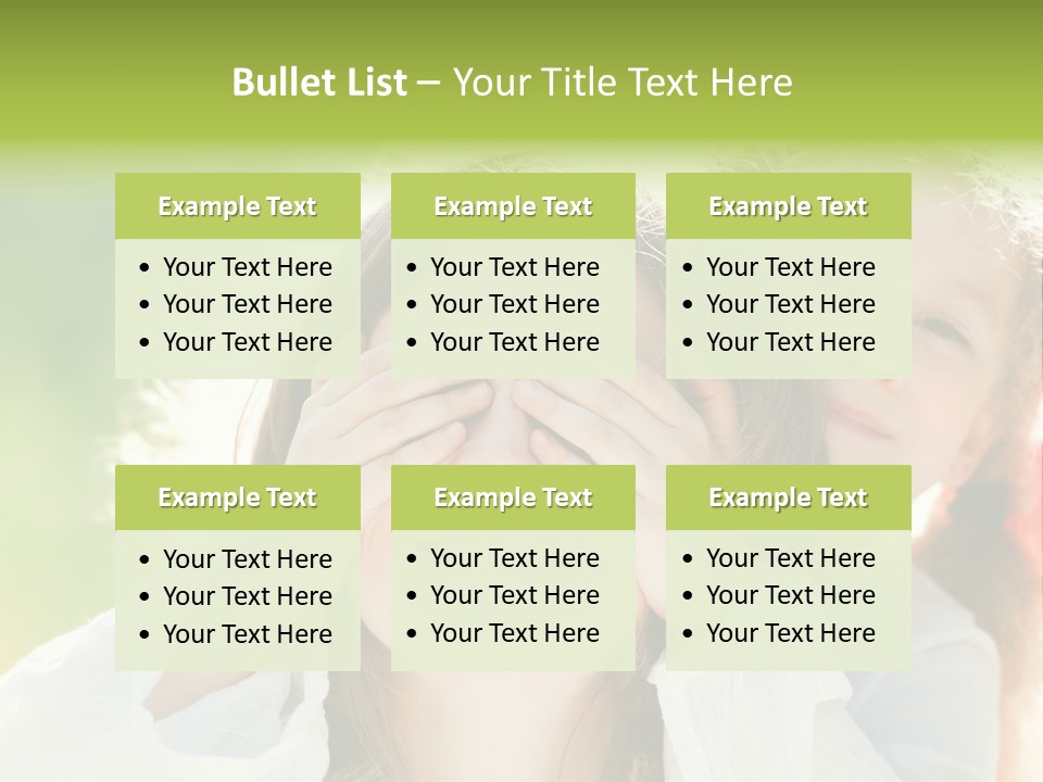 Mum Eye Lifestyle PowerPoint Template