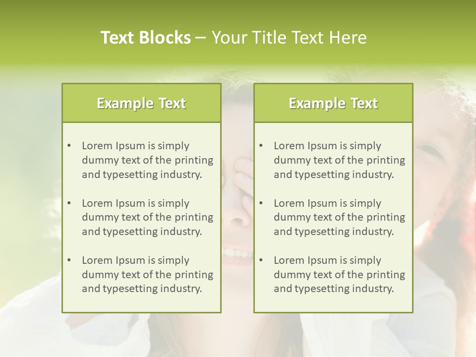 Mum Eye Lifestyle PowerPoint Template