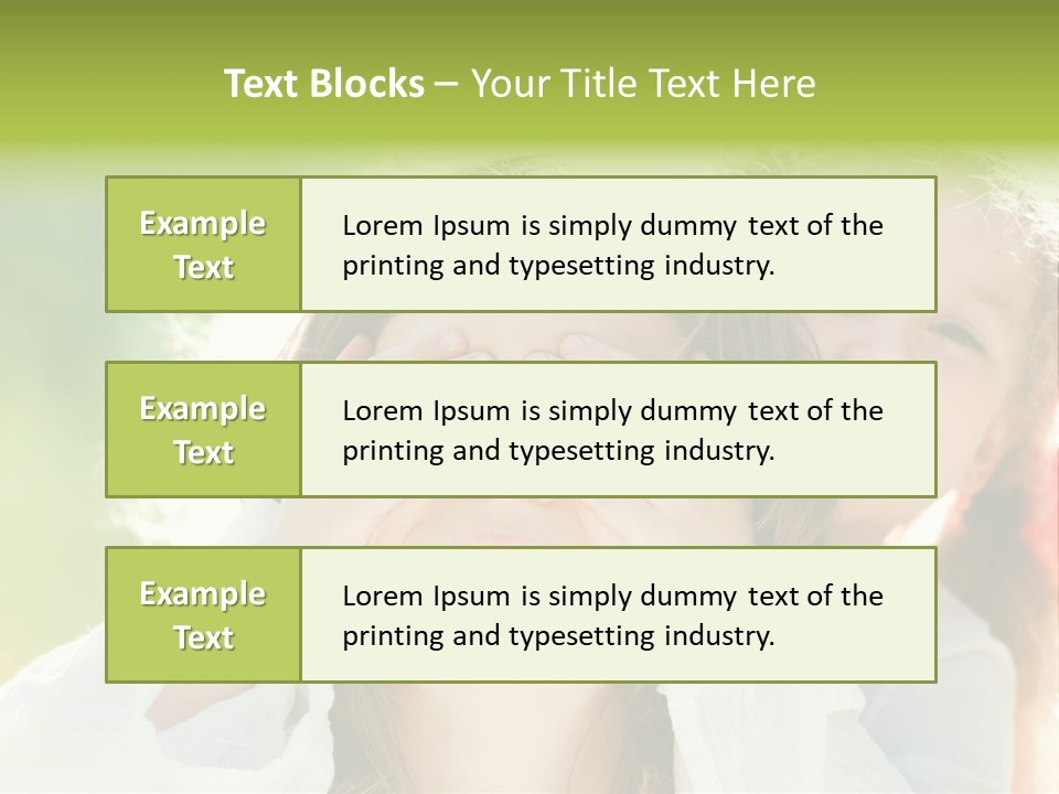 Mum Eye Lifestyle PowerPoint Template
