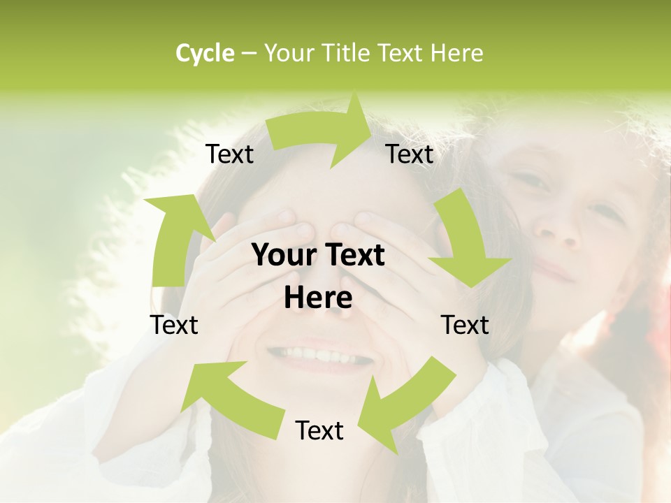 Mum Eye Lifestyle PowerPoint Template