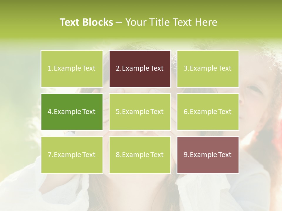Mum Eye Lifestyle PowerPoint Template