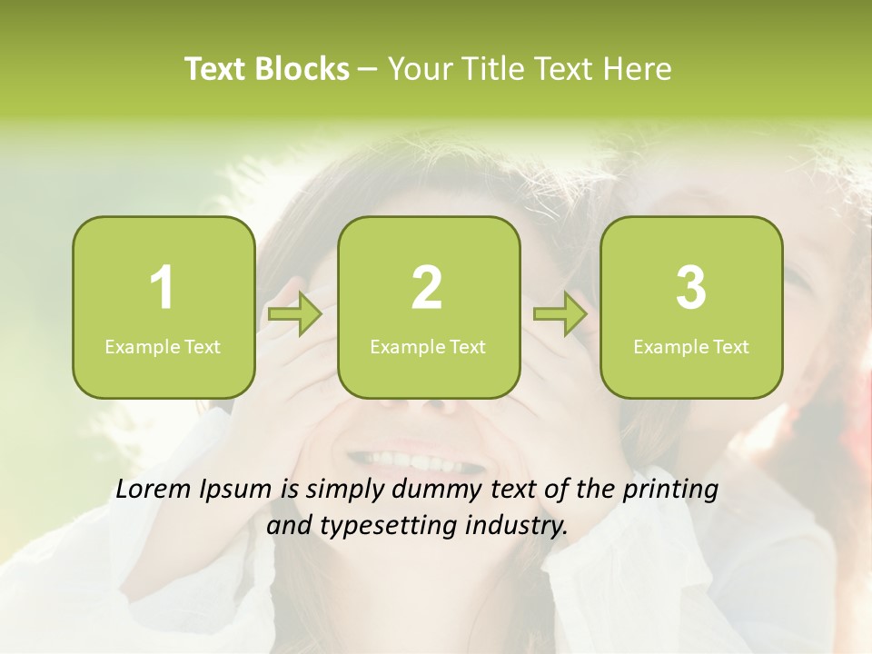 Mum Eye Lifestyle PowerPoint Template