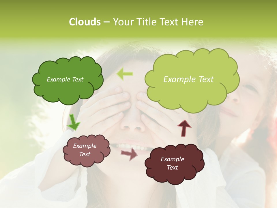 Mum Eye Lifestyle PowerPoint Template