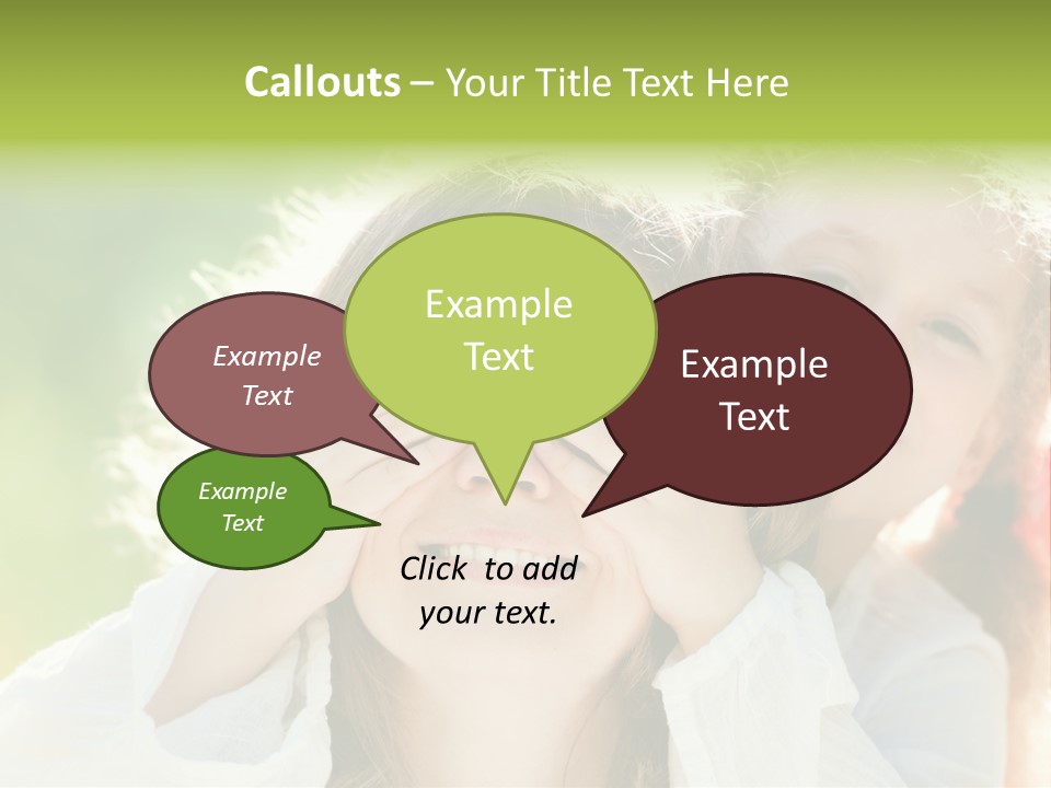 Mum Eye Lifestyle PowerPoint Template