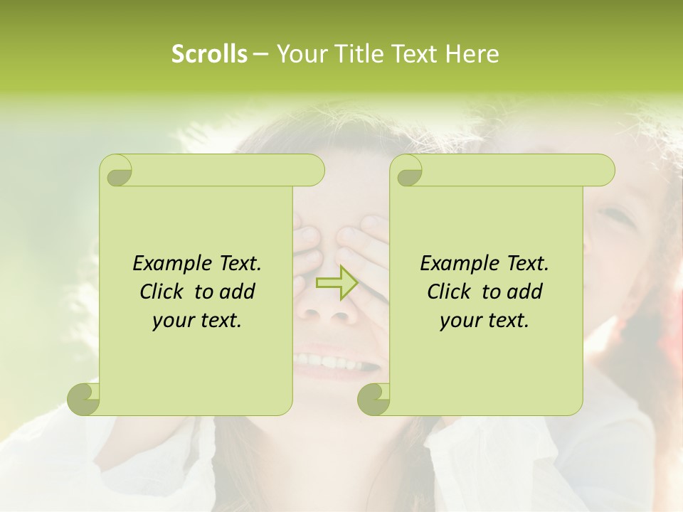 Mum Eye Lifestyle PowerPoint Template