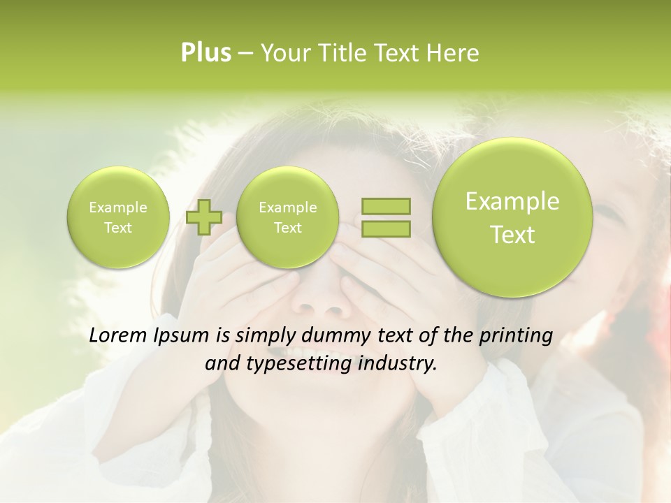 Mum Eye Lifestyle PowerPoint Template