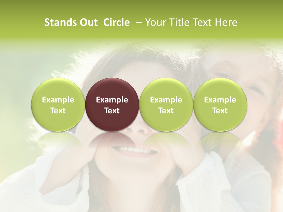 Mum Eye Lifestyle PowerPoint Template