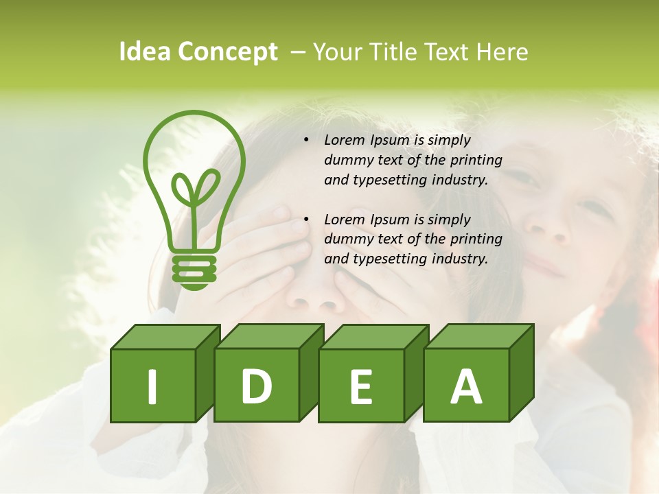 Mum Eye Lifestyle PowerPoint Template