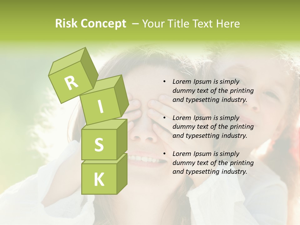 Mum Eye Lifestyle PowerPoint Template