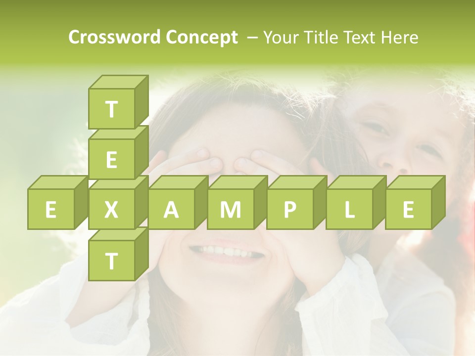 Mum Eye Lifestyle PowerPoint Template