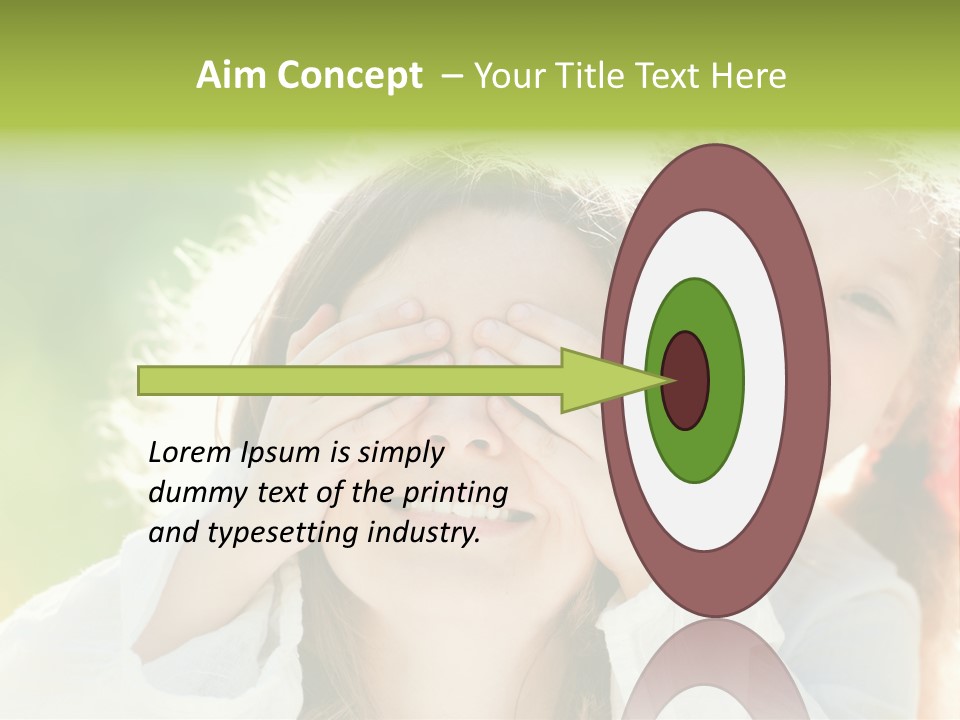 Mum Eye Lifestyle PowerPoint Template