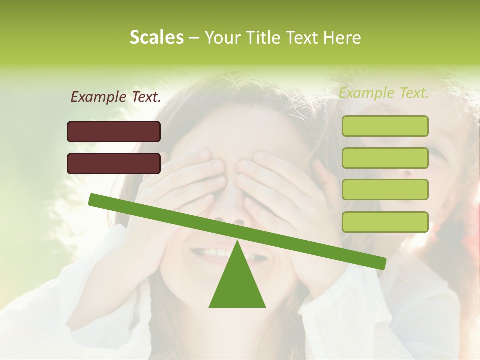 Mum Eye Lifestyle PowerPoint Template