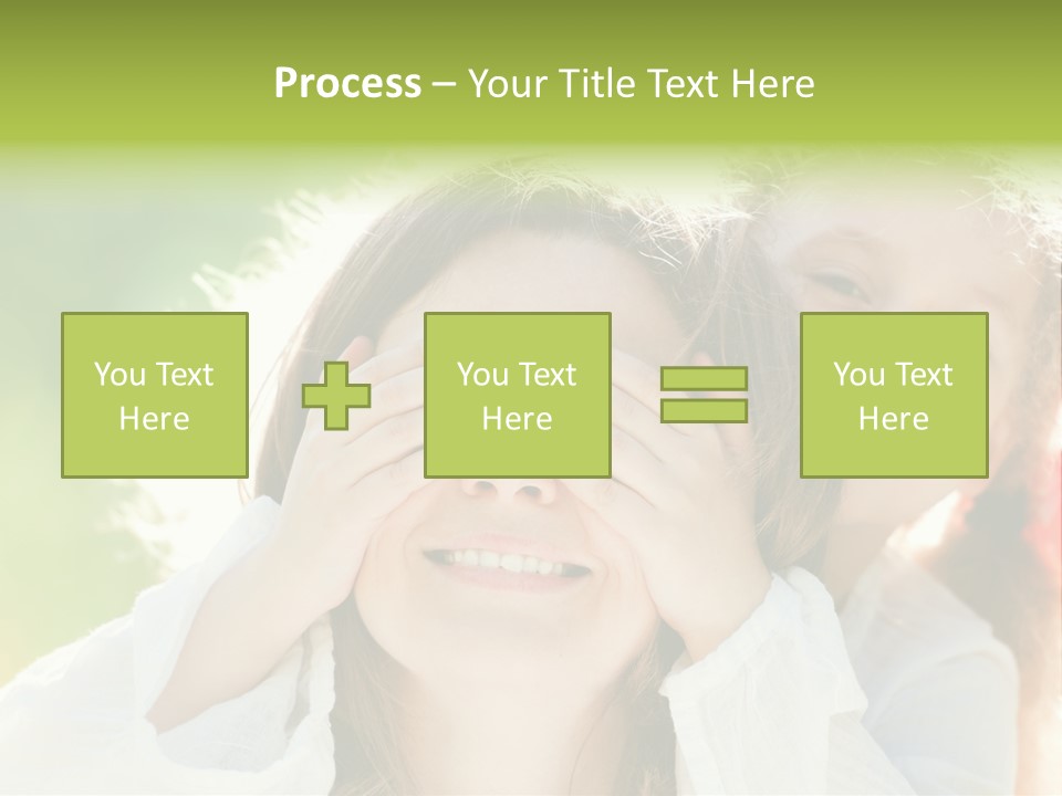 Mum Eye Lifestyle PowerPoint Template
