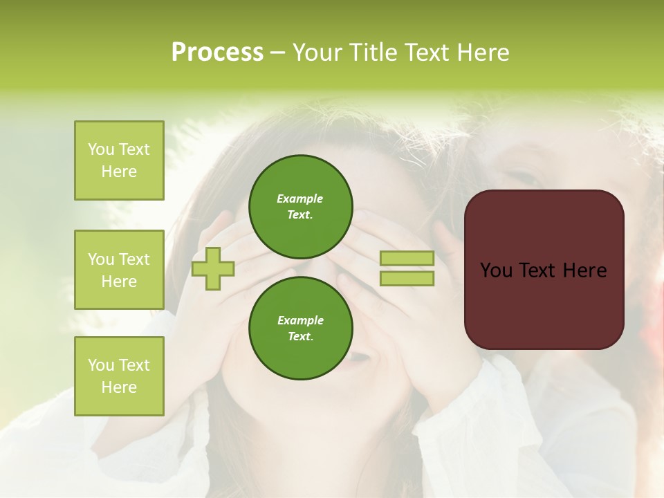 Mum Eye Lifestyle PowerPoint Template