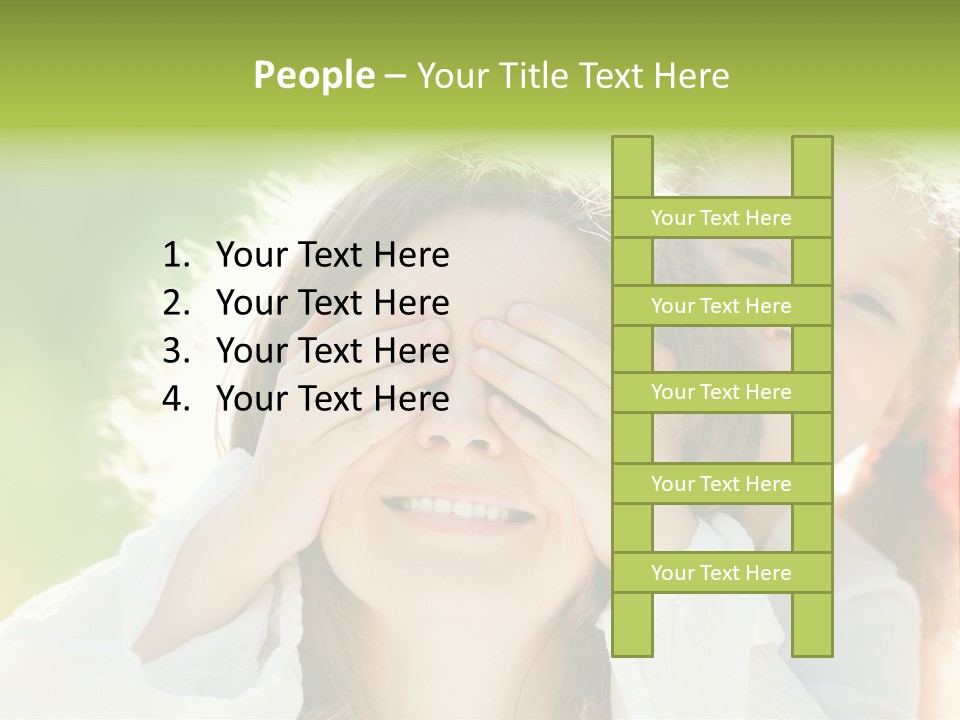 Mum Eye Lifestyle PowerPoint Template