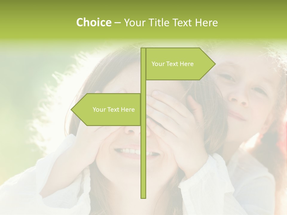 Mum Eye Lifestyle PowerPoint Template