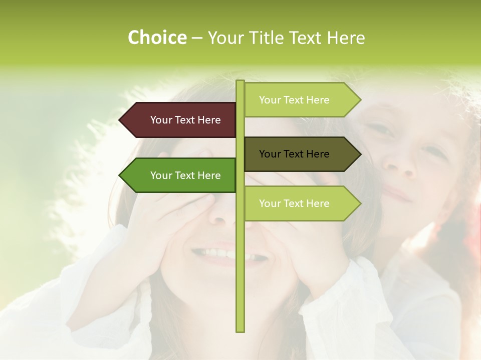 Mum Eye Lifestyle PowerPoint Template