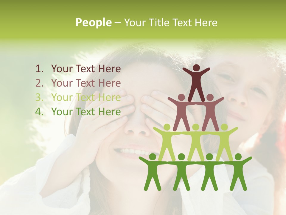 Mum Eye Lifestyle PowerPoint Template