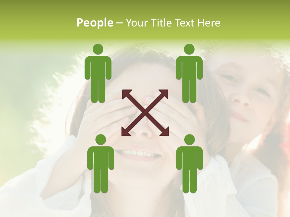Mum Eye Lifestyle PowerPoint Template