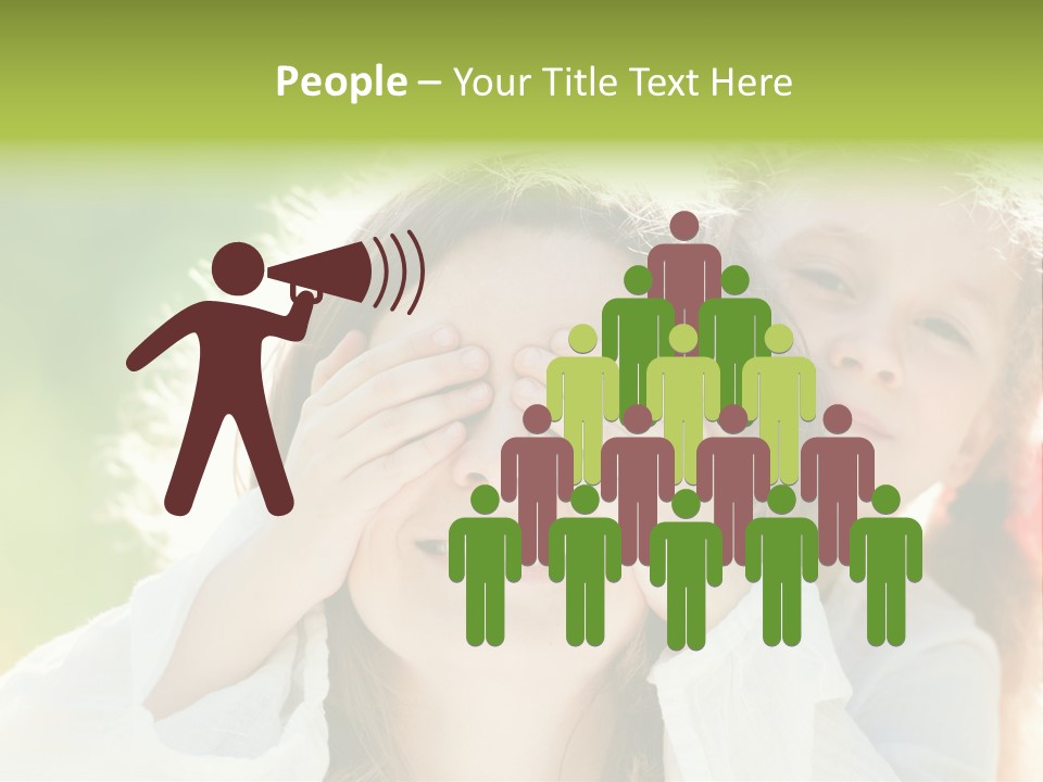 Mum Eye Lifestyle PowerPoint Template