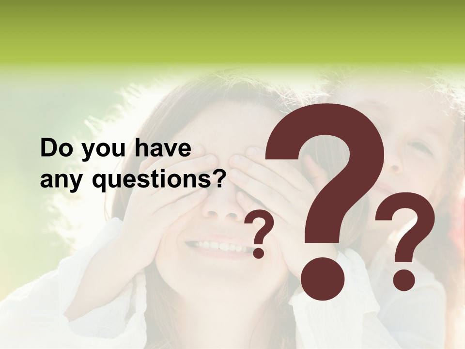 Mum Eye Lifestyle PowerPoint Template