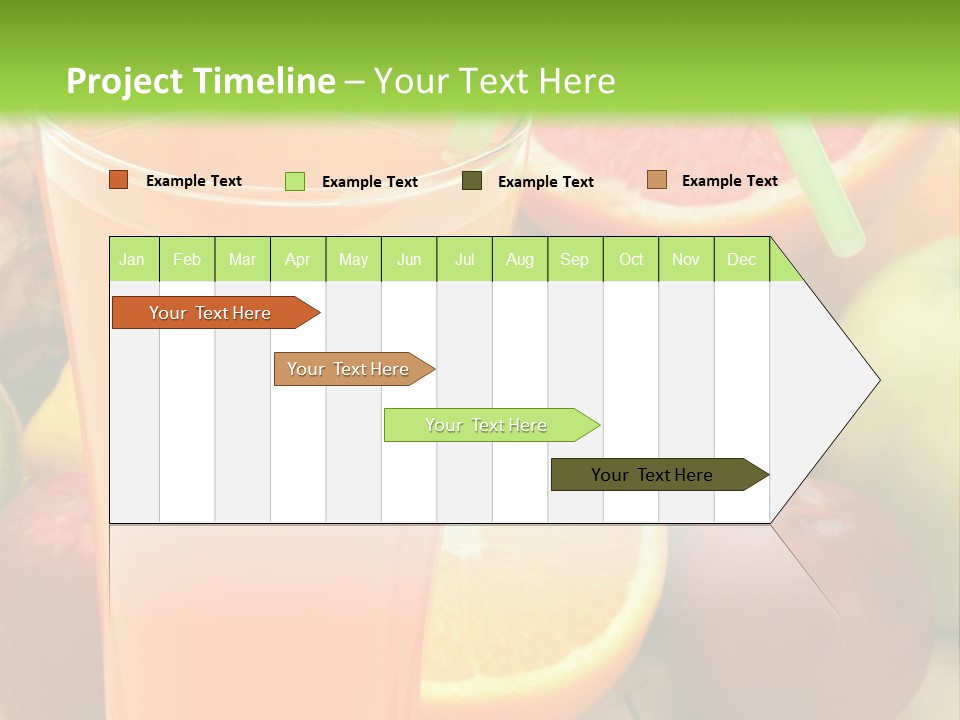 White Stack Juice PowerPoint Template
