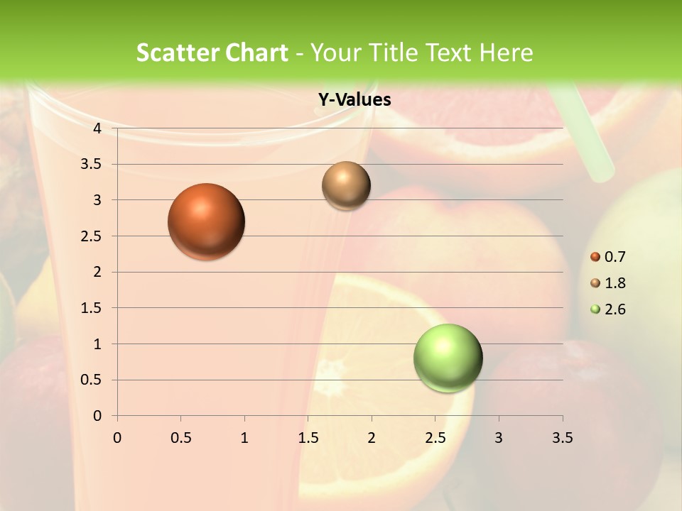 White Stack Juice PowerPoint Template