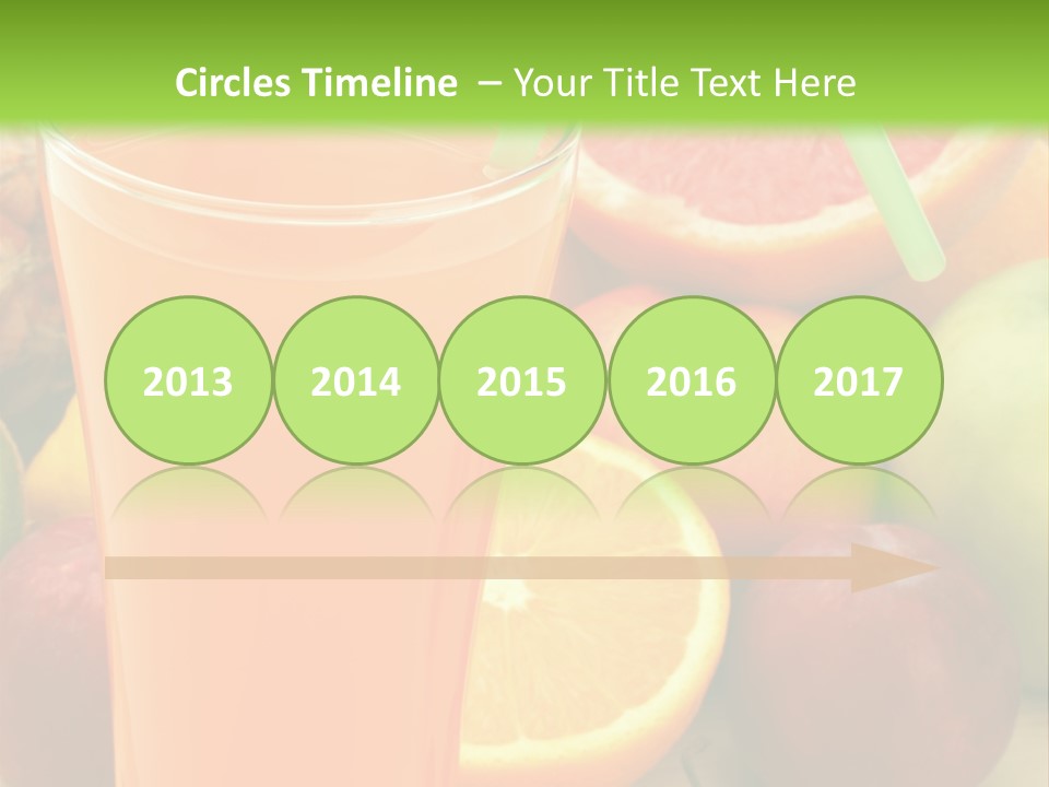 White Stack Juice PowerPoint Template