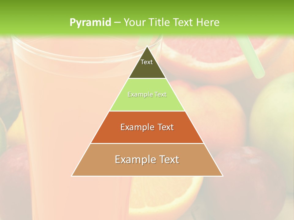 White Stack Juice PowerPoint Template
