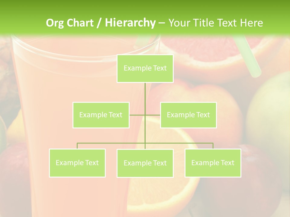 White Stack Juice PowerPoint Template